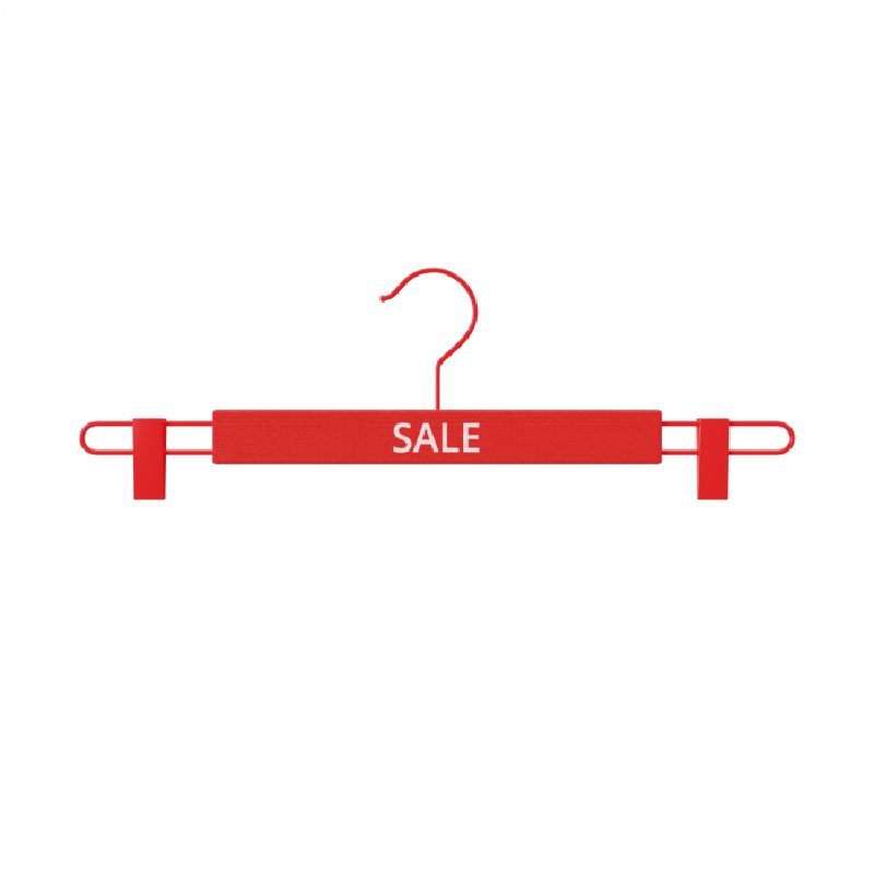 10 x Red clip hanger for promotion : Cintres magasin