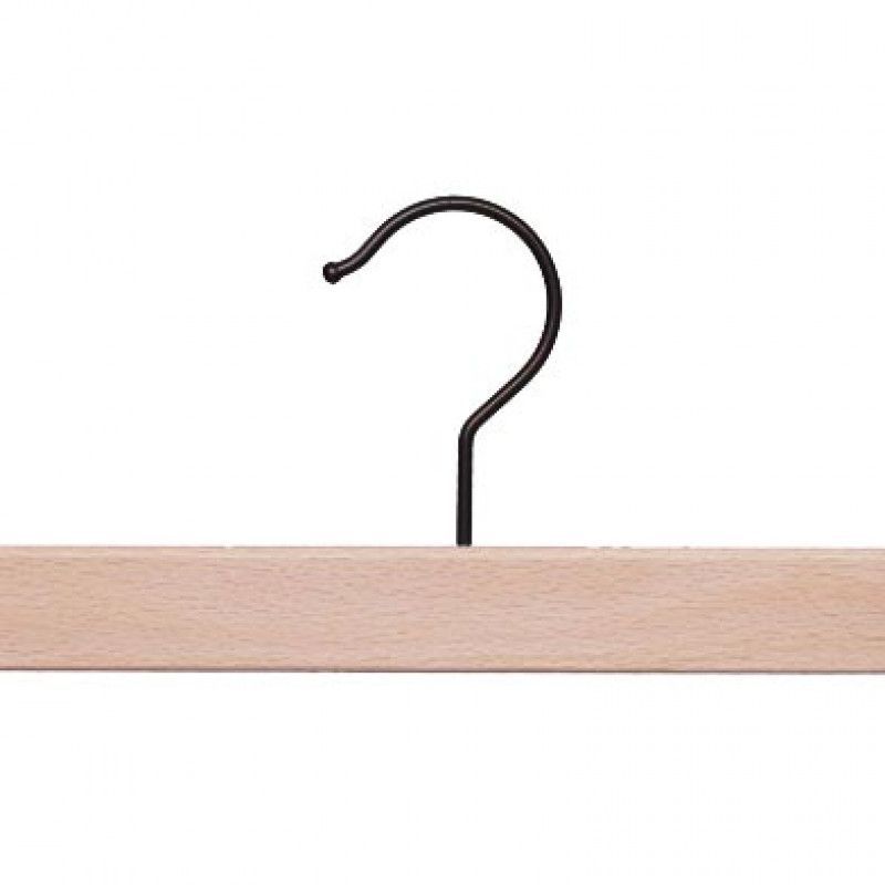 Image 1 : 50 wooden hangers metal clips ...