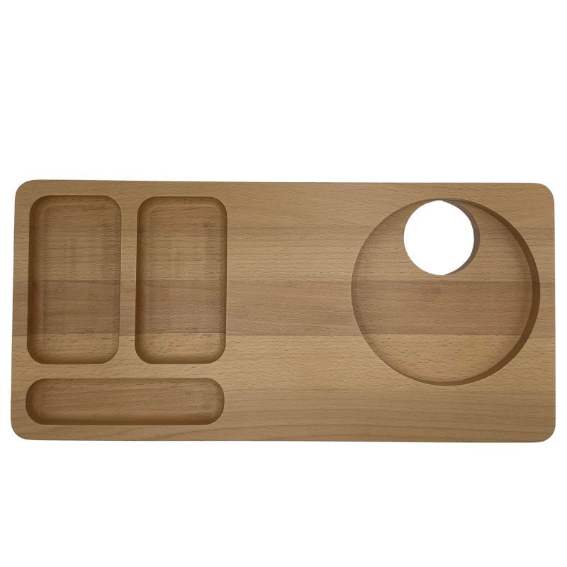 50 x H&ouml;flichkeitstablett aus Holz 420 X 200 mm : Mobilier shopping
