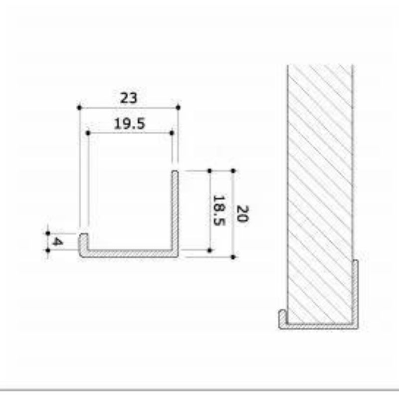 Image 1 : Angle irons for grooved panels ...