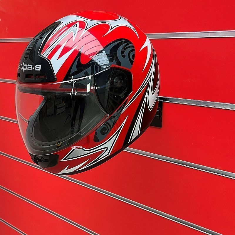 Image 2 : Black helmet holder for grooved ...