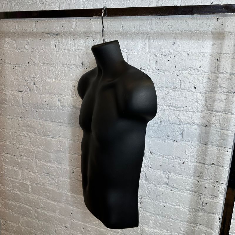 Image 1 : Mannequin bust black with hook ...