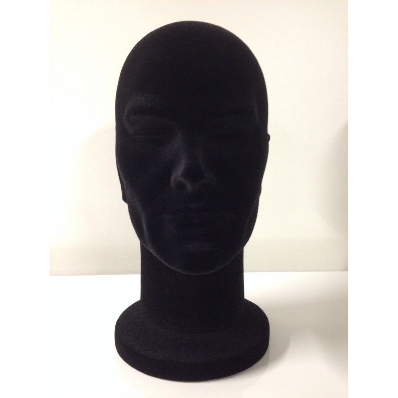 Cabeza de maniqui hombre negro : Mannequins vitrine