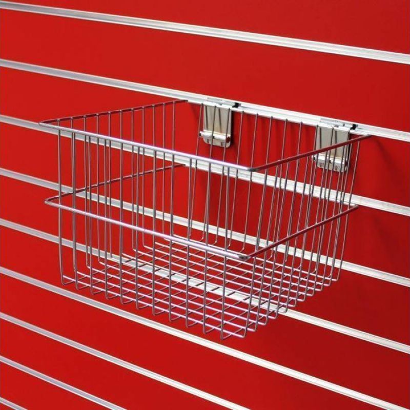 Image 1 : Deep chrome-plated wire basket ...