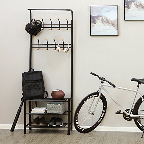Eingangsm&ouml;bel - Mantelt&uuml;r aus schwarzem Metall : Mobilier shopping