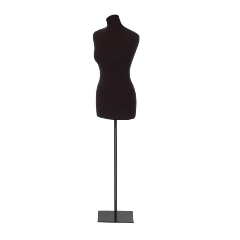 Female fabric bust with black rectangular base : Bust shopping