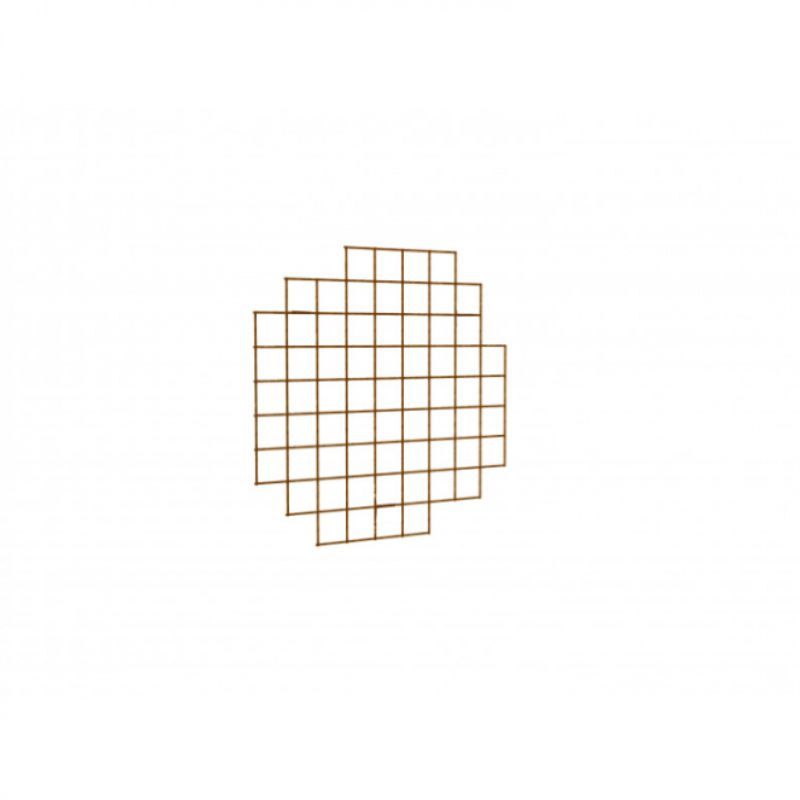 gold wire-mesh display - 900x900 mm : Mobilier shopping