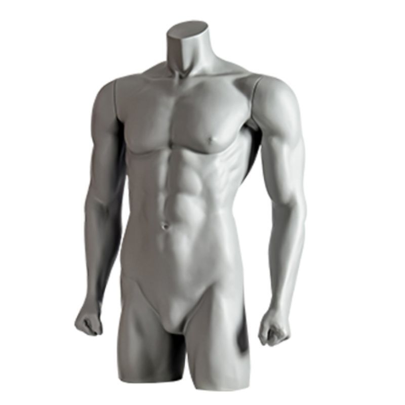 Image 1 : Men's mannequin torso grey ...