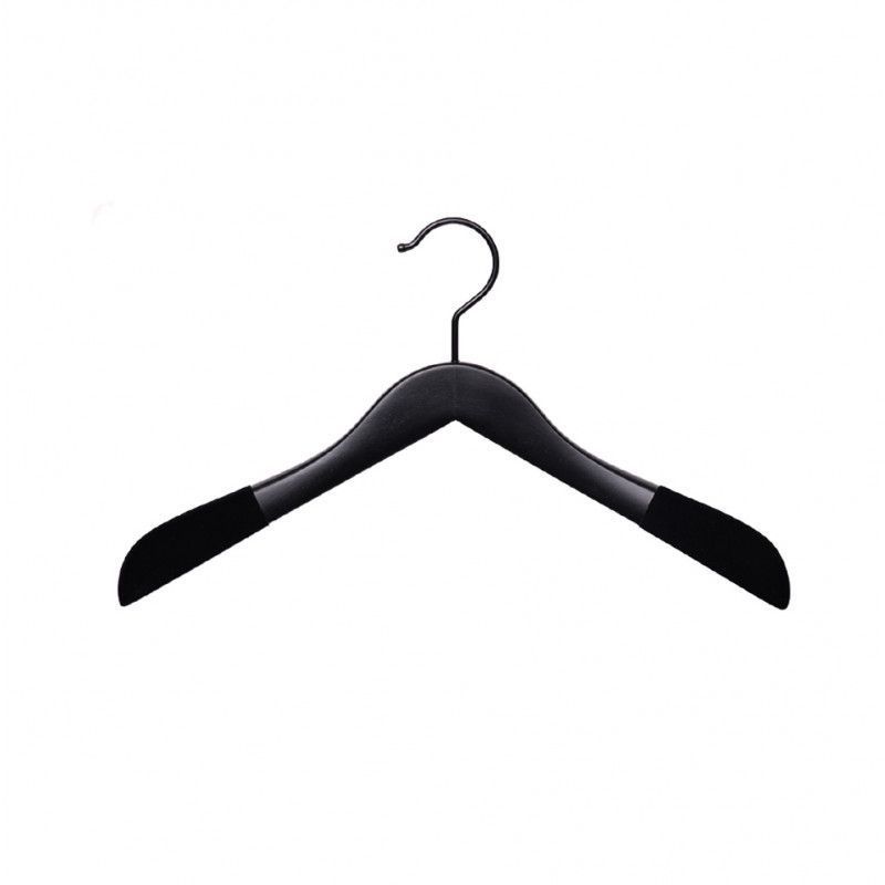10 hanger coat whith velvet pads black finish 42 cm