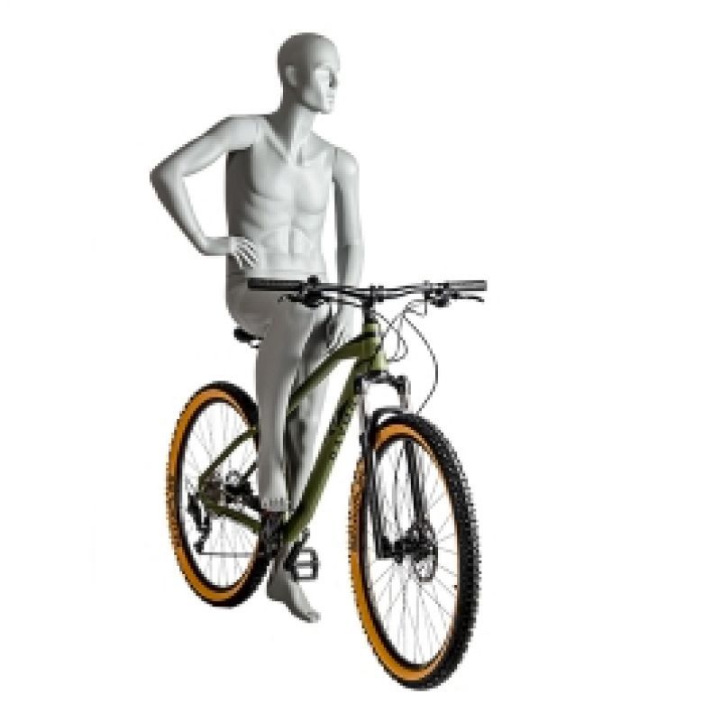 Image 1 : Man window mannequin bike position ...