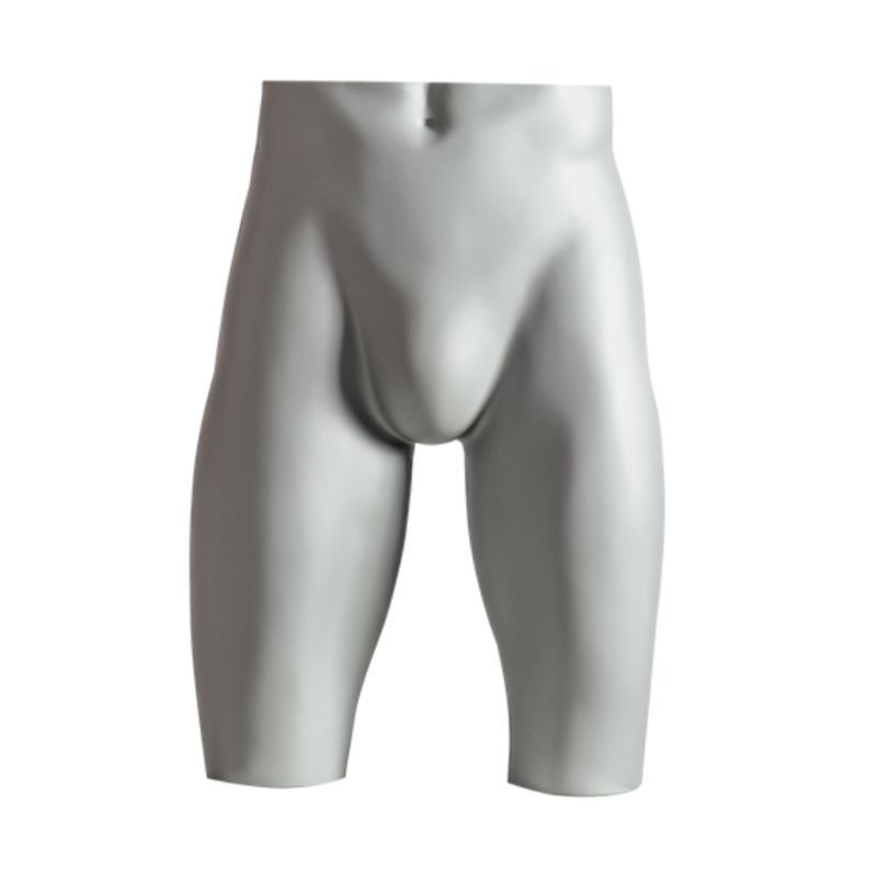Mannequin pelvis with gray leg start : Mannequins vitrine