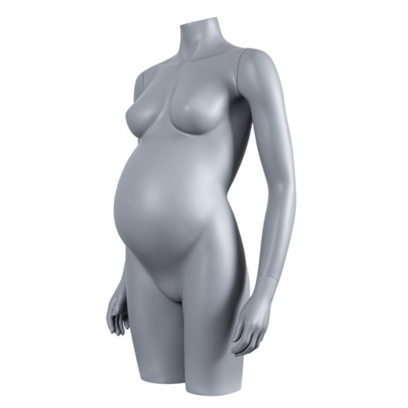 Image 1 : Pregnant woman mannequin - grey RAL7042 ...