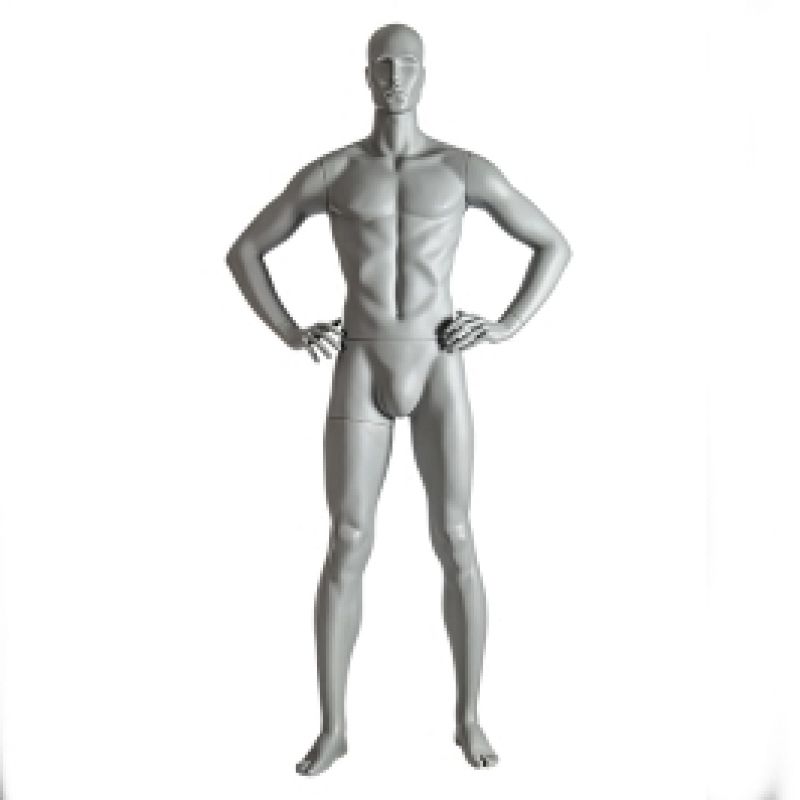 Mannequin vitrine homme sport mains sur les hanches : Mannequins vitrine