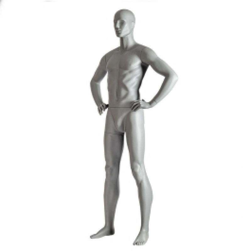 Image 1 : Mannequin homme sport gris RAL ...