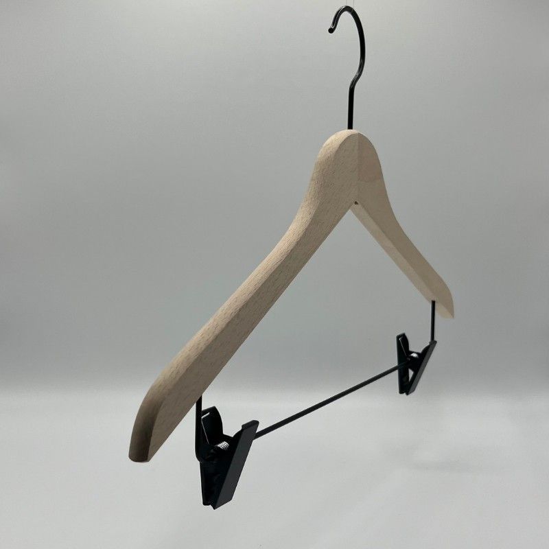 Image 5 : Set of Wooden Hangers with ...