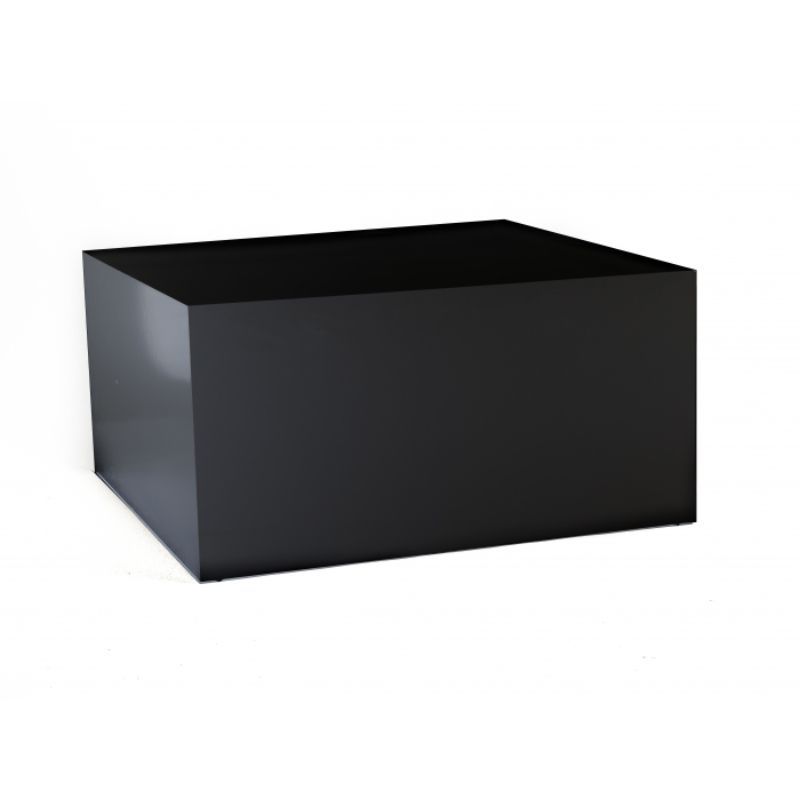 Podium noir brillant 100x100x50cm : Mobilier shopping