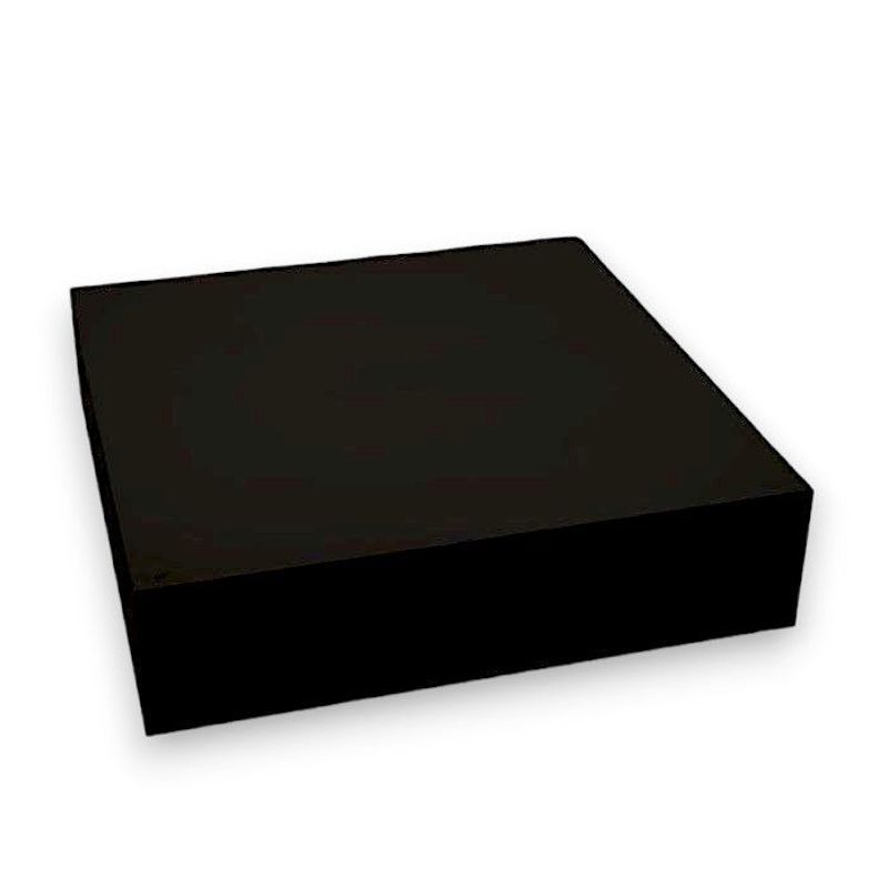 Shiny black podium 100 x 100 x 25 cm : Mobilier shopping