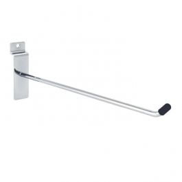 RETAIL DISPLAY FURNITURE - SLATWALL AND FITTINGS : 25 cm single hook with black cap