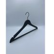Image 6 : Wooden hangers black with metal ...