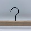 Image 7 : 50 wooden hangers metal clips ...