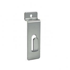 RETAIL DISPLAY FURNITURE - ACCESSORIES FOR SLATWALLS : Chrome-plated universal hook