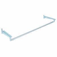 RETAIL DISPLAY FURNITURE - ACCESSORIES STORE GONDOLAS : Chrome shelf support with tailoring bar