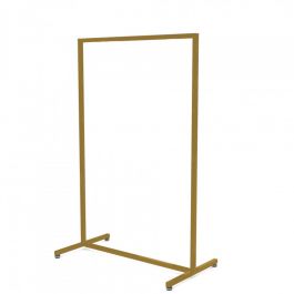 SHOPFITTING : Clothing rail gold finish - height 155cm x90cm