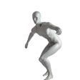 Image 1 : Display mannequin sport skateboard grey ...