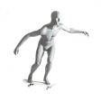 Image 2 : Display mannequin sport skateboard grey ...