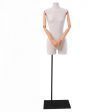 Image 0 : Female mannequin fabric bust covered ...