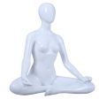 Mannequin femme SPORT gris assis yoga lotus FN-2201