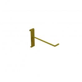 CLOTHES RAILS - POSTER HOLDER AND SIGNAGE : Gold display hook - 200 mm