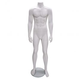 PROMOTIONS MALE MANNEQUINS : Headless male mannequin whit color staight position