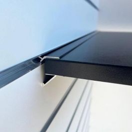 RETAIL DISPLAY FURNITURE - SLATWALL AND FITTINGS : Imperceptible shelf support black l=1190mm