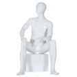 Image 0 : Mniqui masculino sentado, blanco abstracto ...