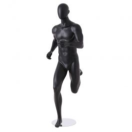 MANNEQUINS DE VITRINES : Mannequin vitrine homme running couleur noir