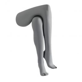 ACCESSOIRES MANNEQUIN VITRINE - JAMBES MANNEQUINS FEMMES : Paire de jambes croisés mannequin femme gris