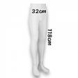 Image 2 : Male leg mannequin white plastic ...
