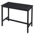 Image 1 : Table noire design industriel pour ...