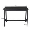 Image 3 : Table noire design industriel pour ...