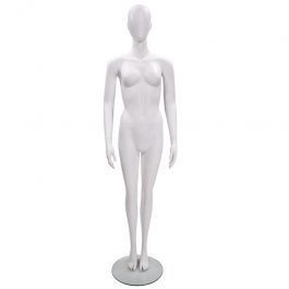 Female full body glossy black abstract mannequin with arms by side,  Abstract Female Mannequins: Achieve Display